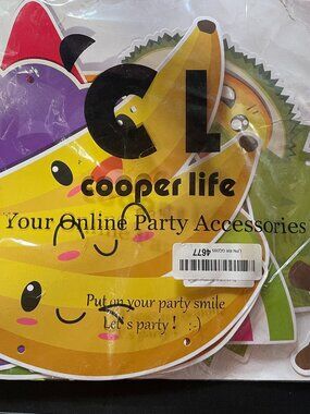 Cooper Life Party Fruit Party Banner